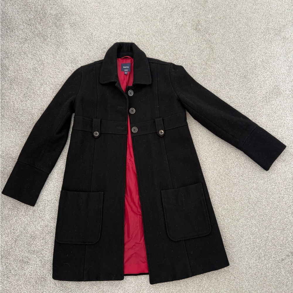 Black wool coat